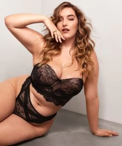 Voorgevormde Strapless Longline Beugel Bh Bellatrix - Zwart