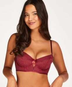 Voorgevormde Longline Beugel Bh LouLou - Rood