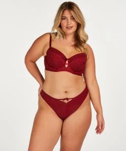 Voorgevormde Longline Beugel Bh LouLou - Rood -Lingerie Verkoop 201173 12