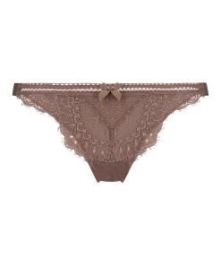Hoog Uitgesneden String Bessie - Bruin 10 Hoog Uitgesneden String Bessie - Bruin -Lingerie Verkoop 201192 5