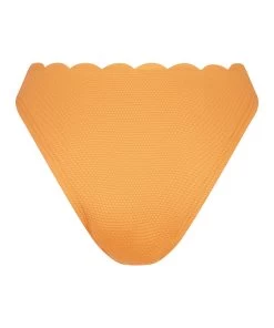 Hoog Uitgesneden Bikinibroekje Scallop - Oranje -Lingerie Verkoop 201259 6