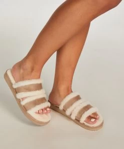 Slippers Double Strap - Beige