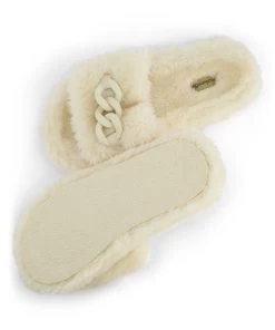 Slippers Fake Fur - Beige -Lingerie Verkoop 201602 6
