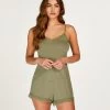 Korte Pyjamaset Cami - Groen