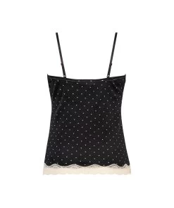 Cami Velours Lace - Zwart -Lingerie Verkoop 201680 6