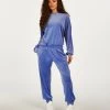 Petite Joggingbroek Velours - Blauw