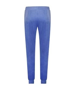 Petite Joggingbroek Velours - Blauw -Lingerie Verkoop 201700 6