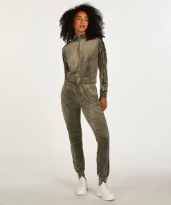 Tall Joggingbroek Velours - Groen