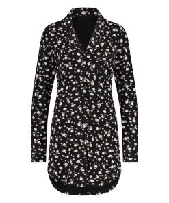 Nachthemd Menshirt Jersey - Zwart -Lingerie Verkoop 201709 5