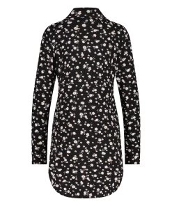 Nachthemd Menshirt Jersey - Zwart -Lingerie Verkoop 201709 6