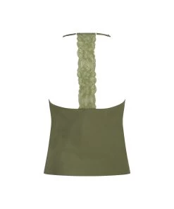 Cami Top Satin - Groen -Lingerie Verkoop 201714 6