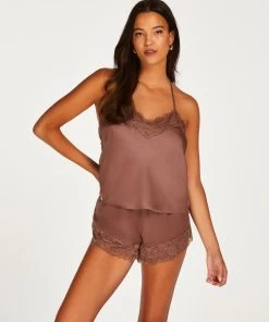 Cami Top Satin - Bruin -Lingerie Verkoop 201716 3