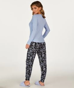 Petite Pyjamabroek Painted Leopard - Zwart -Lingerie Verkoop 20171820 4