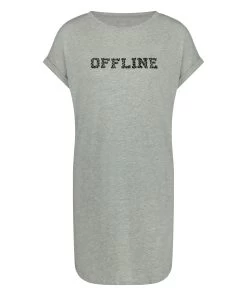 Nachthemd Ronde Hals - Grijs -Lingerie Verkoop 201733 5