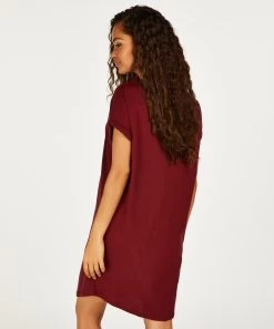 Nachthemd Ronde Hals - Rood -Lingerie Verkoop 201760 4