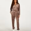 Joggingbroek Velours - Bruin