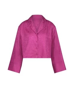 Jacket Lange Mouwen Satijn - Roze -Lingerie Verkoop 201813 5