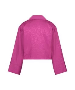 Jacket Lange Mouwen Satijn - Roze -Lingerie Verkoop 201813 6