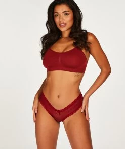 Brazilian V-shape Mesh - Rood