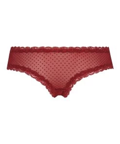 Brazilian V-shape Mesh - Rood -Lingerie Verkoop 201834 6