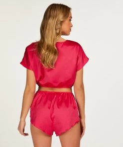 Crop Top Satin - Roze 11 Crop Top Satin - Roze -Lingerie Verkoop 201995 4