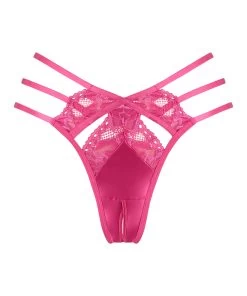 Brazilian Met Open Kruis Ellie - Roze