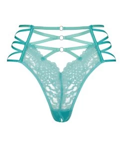 Brazilian Met Open Kruis Monet - Groen -Lingerie Verkoop 202038 5