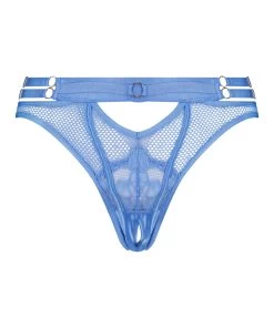 Brazilian Met Open Kruis Pleasure - Blauw -Lingerie Verkoop 202042 5