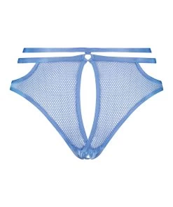 Brazilian Met Open Kruis Pleasure - Blauw -Lingerie Verkoop 202042 6