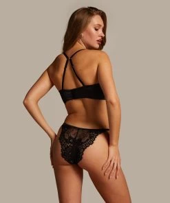 Hoog Uitgesneden Brazilian Jacqueline - Zwart -Lingerie Verkoop 202050 4