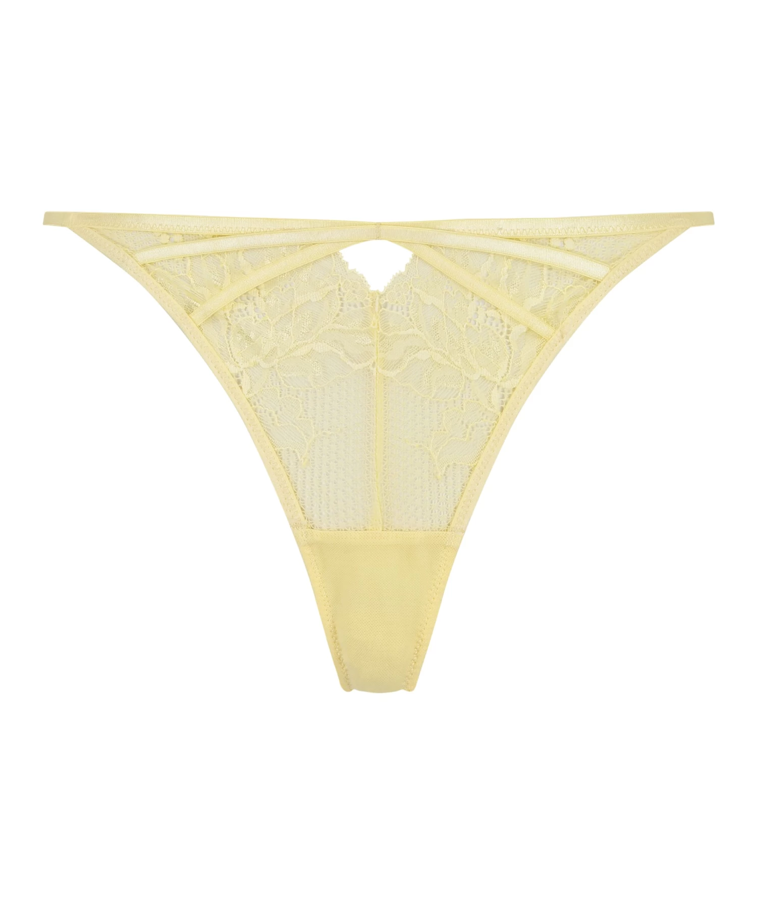 Hoog Uitgesneden String Raquel - Geel 6 Hoog Uitgesneden String Raquel - Geel - Afbeelding 4