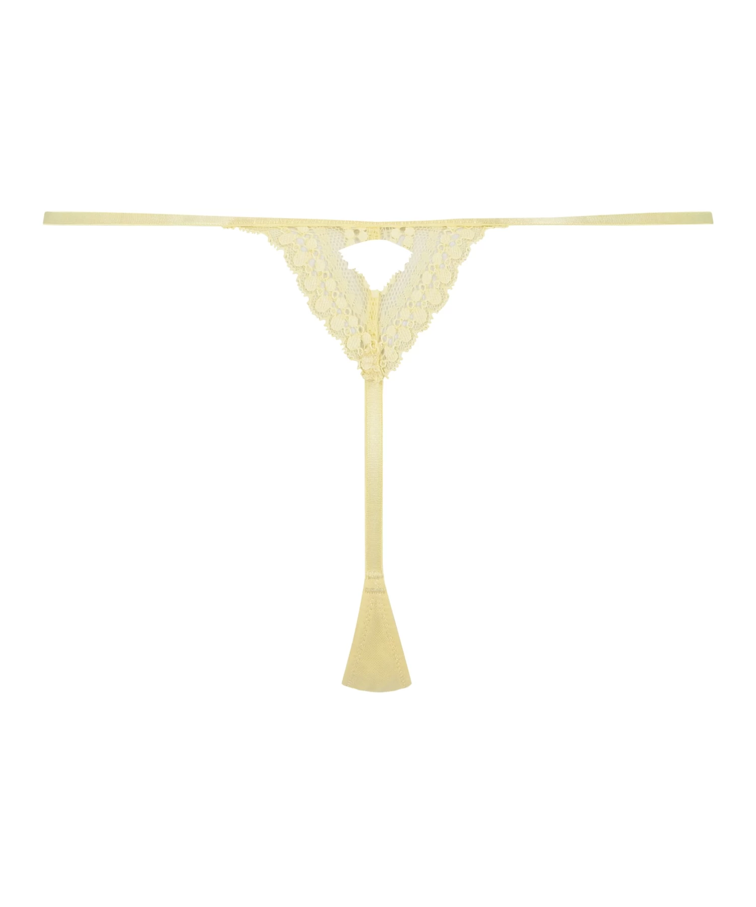 Hoog Uitgesneden String Raquel - Geel 7 Hoog Uitgesneden String Raquel - Geel - Afbeelding 5