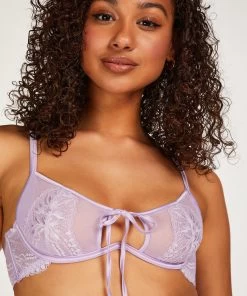 Niet-voorgevormde Beugel Bh Hallie - Paars -Lingerie Verkoop 202092 2