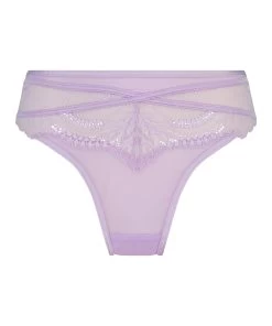 Hoog Uitgesneden String Hallie - Paars -Lingerie Verkoop 202093 5