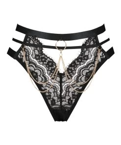 Brazilian Met Open Kruis Talluhla - Zwart -Lingerie Verkoop 202129 5