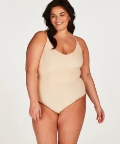 Naadloze Corrigerend Hoog Uitgesneden Body - Beige 12 Naadloze Corrigerend Hoog Uitgesneden Body - Beige -Lingerie Verkoop 202134 12