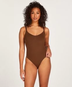 Naadloze Corrigerend Hoog Uitgesneden Body - Rood