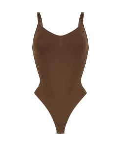 Naadloze Corrigerend Hoog Uitgesneden Body - Rood -Lingerie Verkoop 202135 5