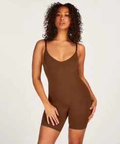 Naadloze Corrigerend Thigh Slimmer Body - Rood