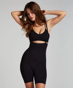 Naadloze Corrigerende Thigh Slimmer - Zwart