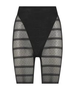 Verstevigende Corrigerend Broek Van Mesh - Zwart -Lingerie Verkoop 202219 5