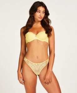 Hoog Uitgesneden Brazilian Belle - Geel