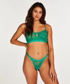 Niet-voorgevormde Longline Beugel Bh Fire - Groen -Lingerie Verkoop 202299 3