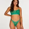 Hoog Uitgesneden String Fire - Groen -Lingerie Verkoop 202300 1