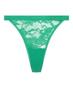 Hoog Uitgesneden String Fire - Groen -Lingerie Verkoop 202300 5