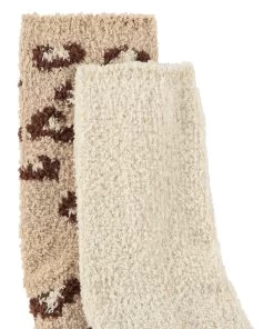 2 Paar Cosy Sokken - Beige -Lingerie Verkoop 202303 6