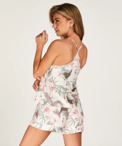 Cami Top Woven Lace - Wit -Lingerie Verkoop 202315 4