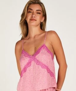 Top Lace Buttons - Roze