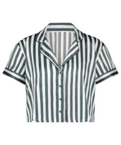 Jacket Satin - Groen -Lingerie Verkoop 202323 5