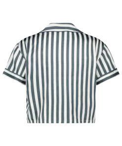 Jacket Satin - Groen -Lingerie Verkoop 202323 6